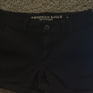 black american eagle jean shorts